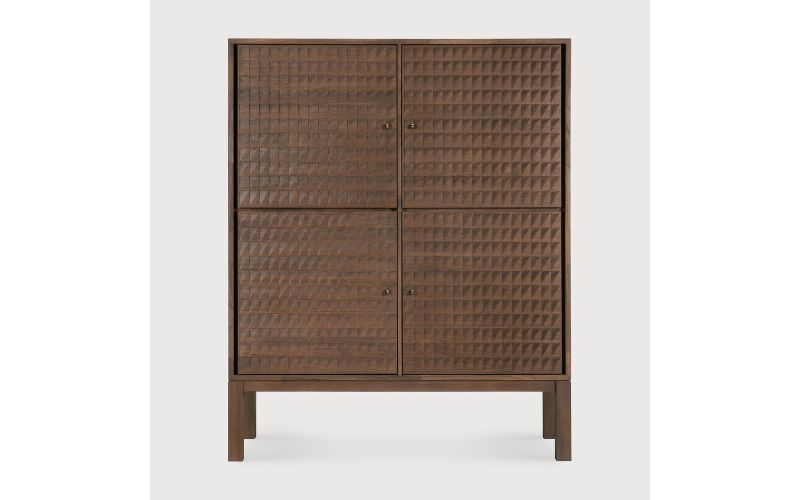 SONO SIDEBOARD - VARNISHED TEAK - LIGHT BROWN 