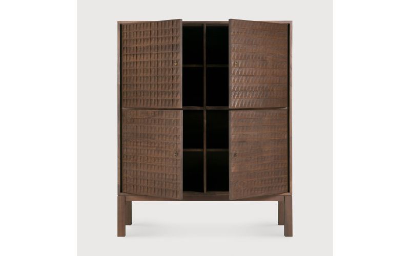 SONO SIDEBOARD - VARNISHED TEAK - LIGHT BROWN 