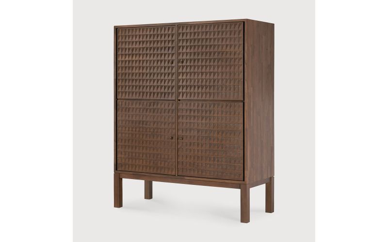 SONO SIDEBOARD - VARNISHED TEAK - LIGHT BROWN 