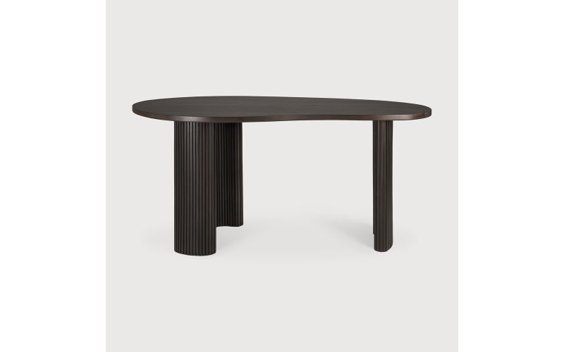 BOOMERANG DESK - VARNISHED MAHOGANY - DARK BROWN 