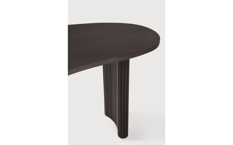 BOOMERANG DESK - VARNISHED MAHOGANY - DARK BROWN 