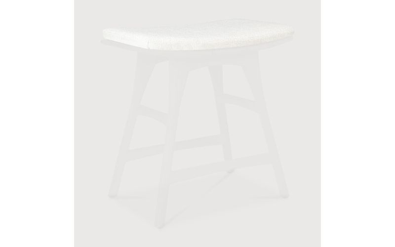 OSSO OUTDOOR STOOL CUSHION - OFF WHITE FABRIC 