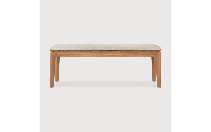 BOK OUTDOOR BENCH - TEAK - NATURAL FABRIC