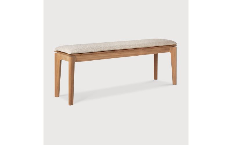 BOK OUTDOOR BENCH - TEAK - NATURAL FABRIC
