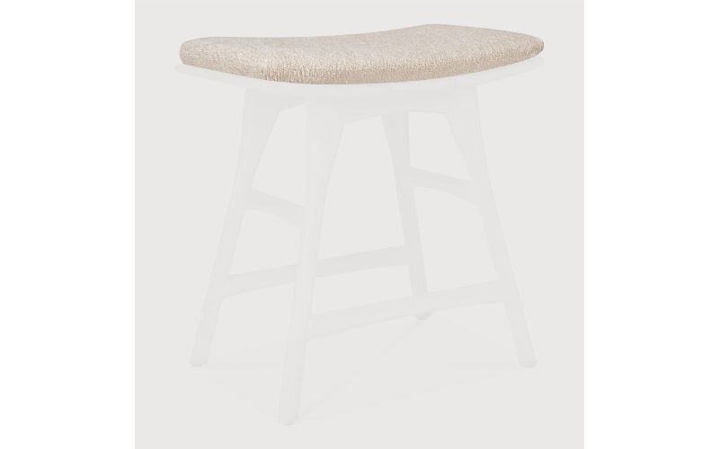 OSSO OUTDOOR STOOL CUSHION - NATURAL FABRIC 
