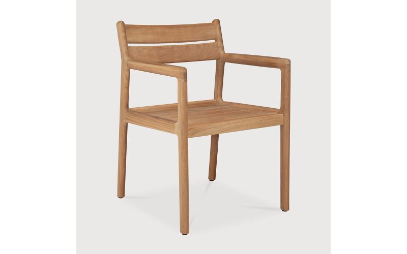 JACK OUTDOOR DINING CHAIR FRAME - TEAK - WITH ARMS