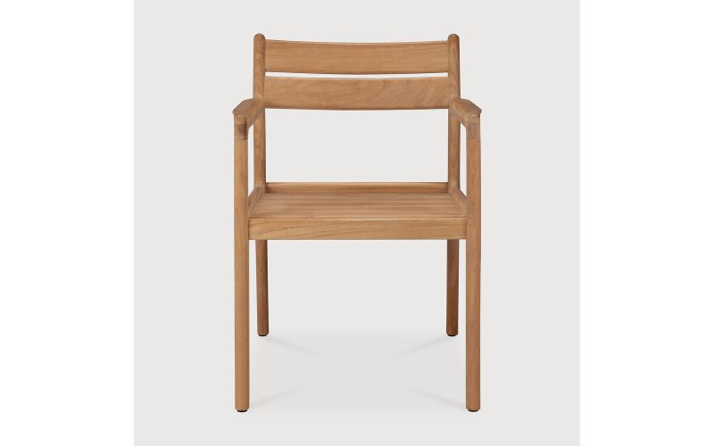 JACK OUTDOOR DINING CHAIR FRAME - TEAK - WITH ARMS