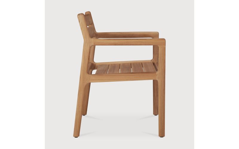 JACK OUTDOOR DINING CHAIR FRAME - TEAK - WITH ARMS