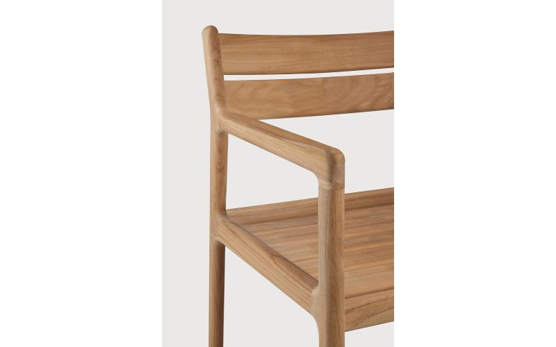 JACK OUTDOOR DINING CHAIR FRAME - TEAK - WITH ARMS