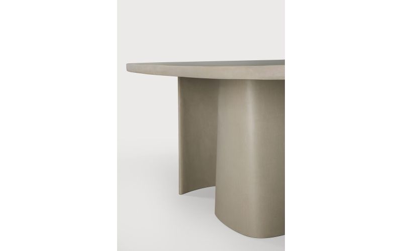 CANYON OUTDOOR DINING TABLE - VARNISHED CONCRETE - LIGHT GREY - OVAL 230 x 115 x 76	25061