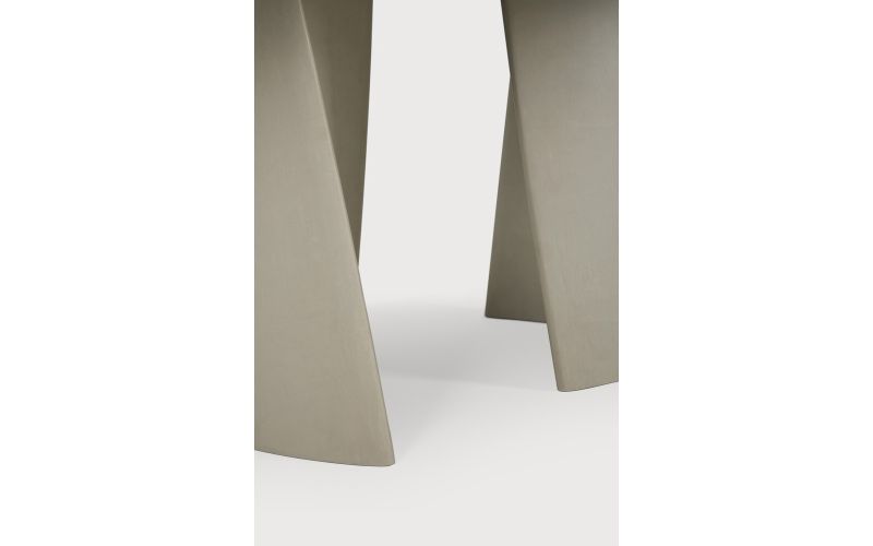 CANYON OUTDOOR DINING TABLE - VARNISHED CONCRETE - LIGHT GREY - OVAL 230 x 115 x 76	25061