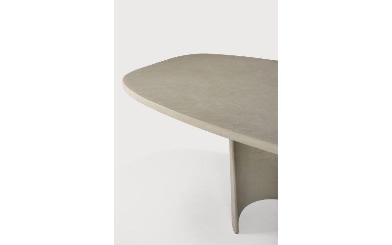 CANYON OUTDOOR DINING TABLE - VARNISHED CONCRETE - LIGHT GREY - OVAL 230 x 115 x 76	25061