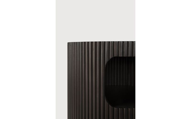 BOOMERANG DRAWER UNIT - VARNISHED MAHOGANY - DARK BROWN -1 DRAWER WITH KEYLOCK 45 x 45 x 55	35015