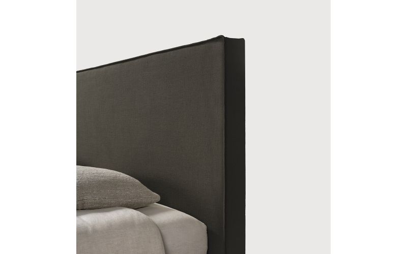 REVIVE BED REMOVABLE COVER - GREY LINEN 180X200