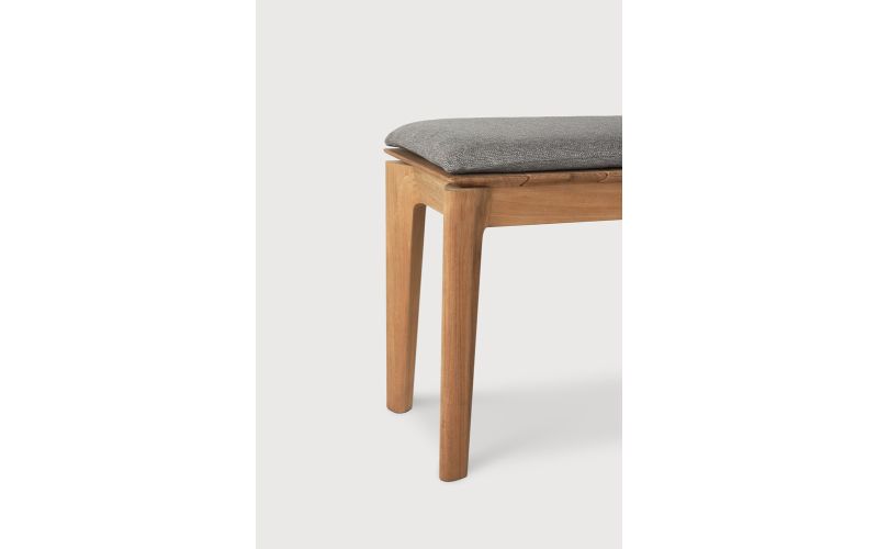 BOK OUTDOOR BENCH - TEAK - MOCHA FABRIC