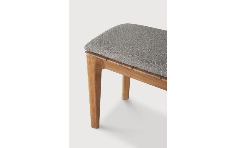 BOK OUTDOOR BENCH - TEAK - MOCHA FABRIC