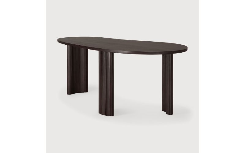 BOOMERANG DESK - VARNISHED MAHOGANY - DARK BROWN 