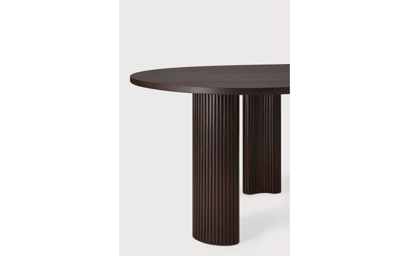 BOOMERANG DESK - VARNISHED MAHOGANY - DARK BROWN 