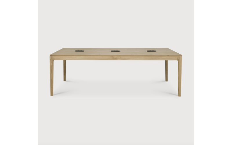 BOK COWORK DESK - VARNISHED OAK - RECTANGULAR 