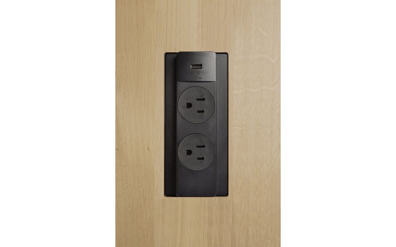 BOK COWORK DESK - VARNISHED OAK - RECTANGULAR 