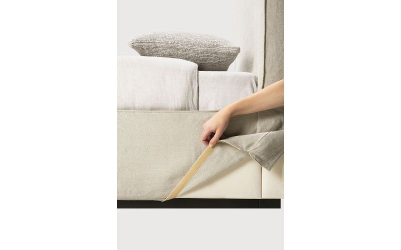 REVIVE BED - SAND LINEN - MATTRESS 90X200 