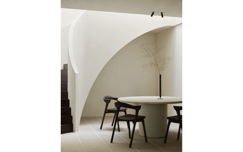 ELEMENTS DINING TABLE - VARNISHED MICROCEMENT - OFF WHITE - ROUND 150 X 150 X 76  26425