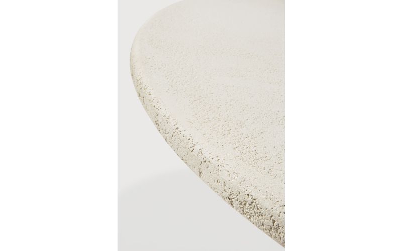 ELEMENTS DINING TABLE - VARNISHED MICROCEMENT - OFF WHITE - ROUND 150 X 150 X 76  26425