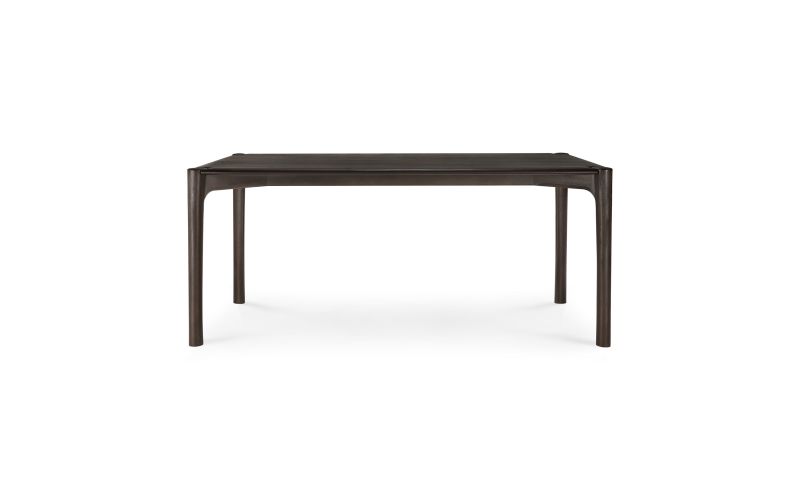 TEAK DARK-BROWN VARNISHED BOK DINNING 180X90 CM