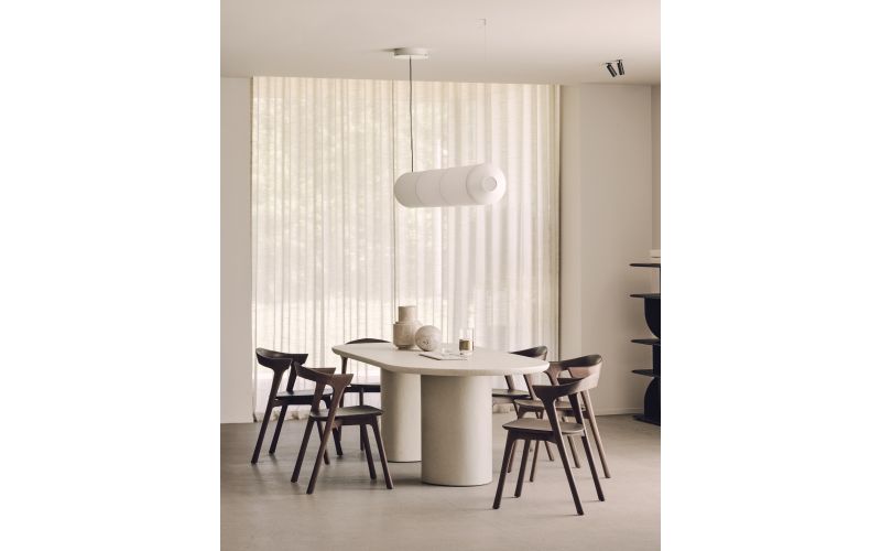 ELEMENTS DINING TABLE - VARNISHED MICROCEMENT - OFF WHITE - OBLONG 240 X 100 X 76 26427