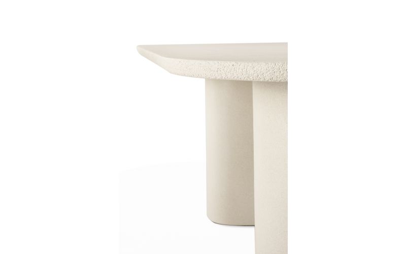 ELEMENTS DINING TABLE - VARNISHED MICROCEMENT - OFF WHITE - OBLONG 240 X 100 X 76 26427