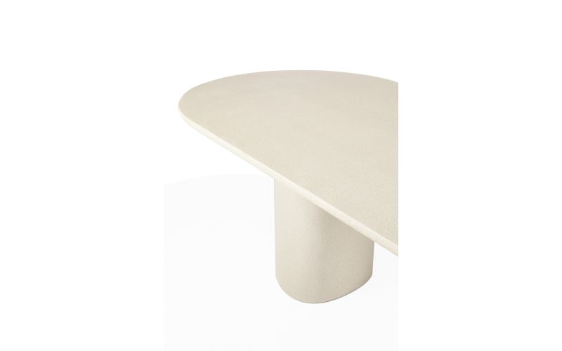 ELEMENTS DINING TABLE - VARNISHED MICROCEMENT - OFF WHITE - OBLONG 240 X 100 X 76 26427