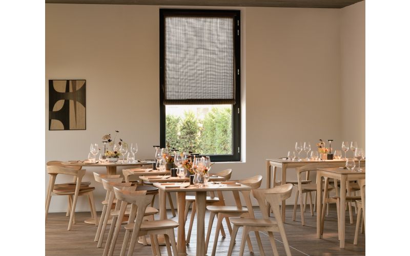  OAK BOK-VARNISHED DINING TABLE 140x80