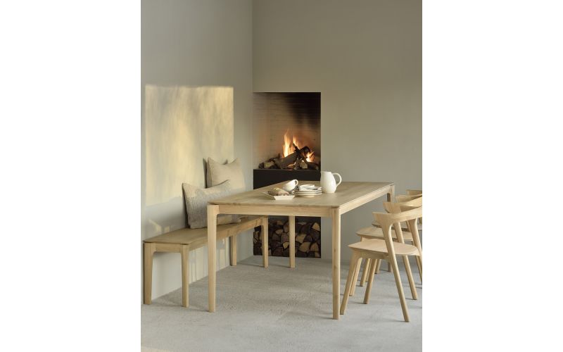 BOK DINING TABLE - VARNISHED OAK - RECTANGULAR 200 X 95 X 76 55203