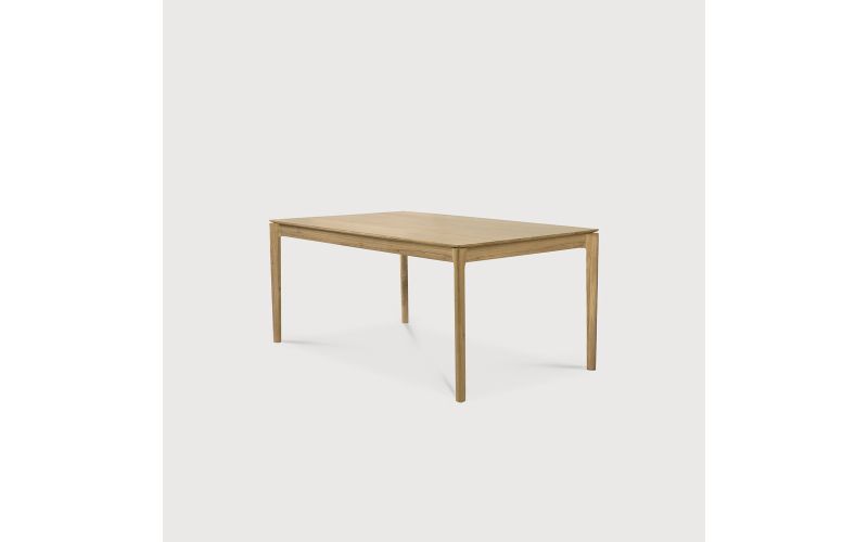 BOK EXTENDABLE DINING TABLE - VARNISHED OAK - RECTANGULAR 140/220 X 90 X 76 55207