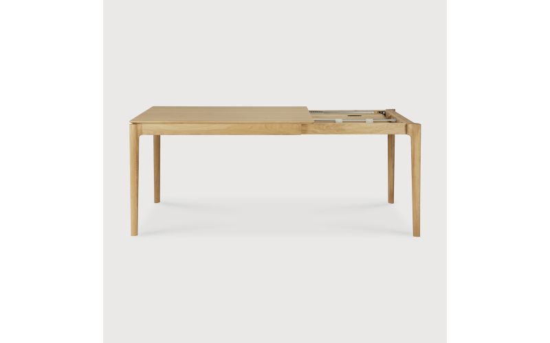 BOK EXTENDABLE DINING TABLE - VARNISHED OAK - RECTANGULAR 120/180 X 90 X 76 55206