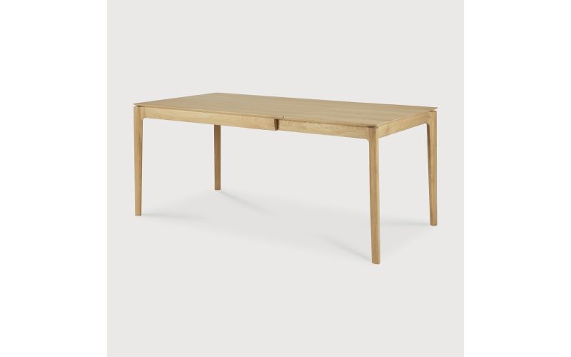 BOK EXTENDABLE DINING TABLE - VARNISHED OAK - RECTANGULAR 120/180 X 90 X 76 55206