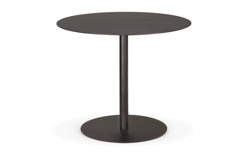 BLEND DINING TABLE - METAL TOP - DARK BRONZE - DARK BRONZE BASE - ROUND 90 X 90 X 76 60122