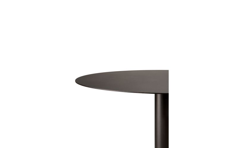 BLEND DINING TABLE - METAL TOP - DARK BRONZE - DARK BRONZE BASE - ROUND 90 X 90 X 76 60122