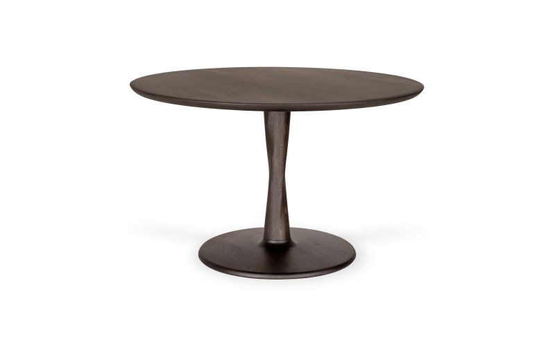 TORSION DINING TABLE - VARNISHED OAK - BROWN - ROUND 127 X 127 X 76 50025