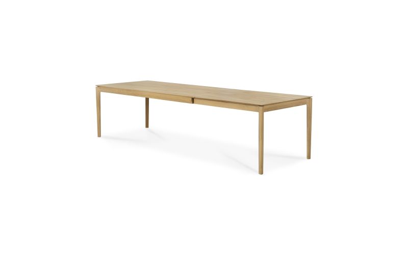 BOK EXTENDABLE DINING TABLE - VARNISHED OAK - RECTANGULAR 200/300 X 100 X 76 55210