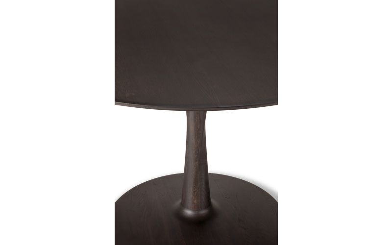 TORSION DINING TABLE - VARNISHED OAK - BROWN - ROUND 90 X 90 X 76 50024