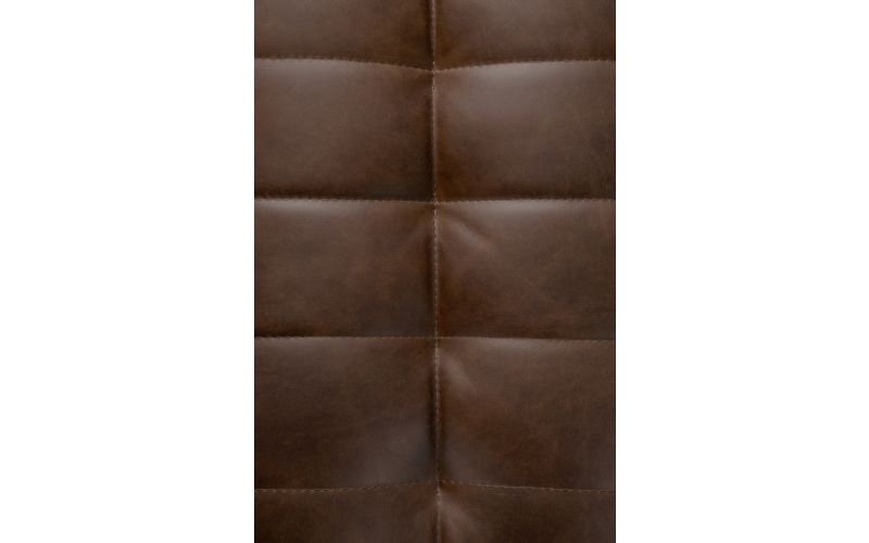 N701 MODULAR SOFA - CHESTNUT LEATHER - 2 SEATER 140 X 91 X 76 20290