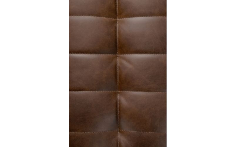 N701 MODULAR SOFA - CHESTNUT LEATHER - 1 SEATER 80 X 91 X 76 20289
