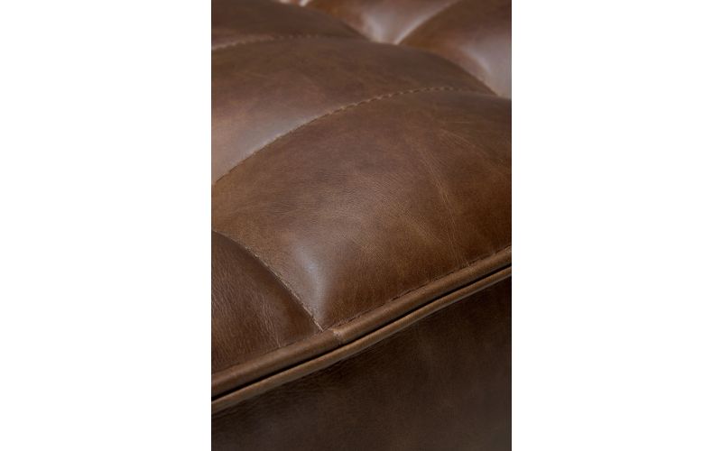 N701 MODULAR SOFA - CHESTNUT LEATHER - 1 SEATER 80 X 91 X 76 20289