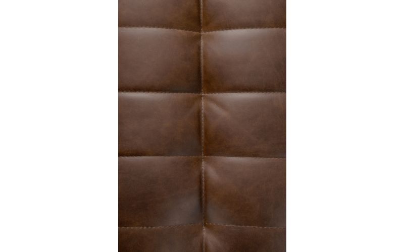 N701 MODULAR SOFA - CHESTNUT LEATHER - 3 SEATER 210 X 91 X 76 20291
