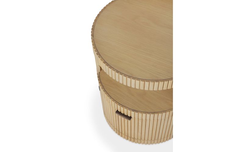 BOOMERANG DRAWER UNIT - OAK - 1 DRAWER - WITH KEYL