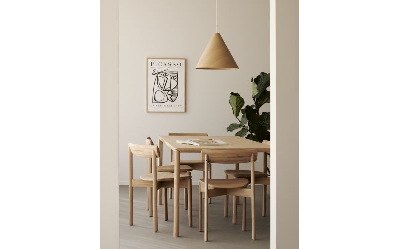 RISU DINING CHAIR - VARNISHED OAK 48 X 48 X 77 50078