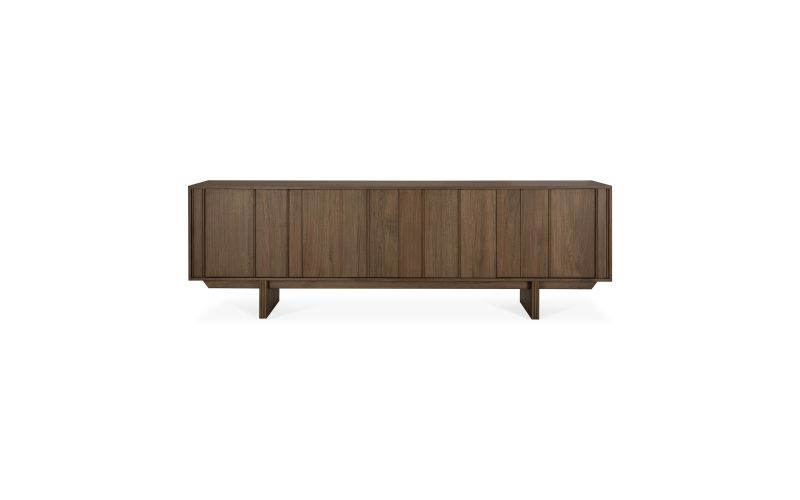 PILLAR SIDEBOARD - VARNISHED TEAK - WILD BROWN - 4 DOORS 220 X 45 X 70 14323