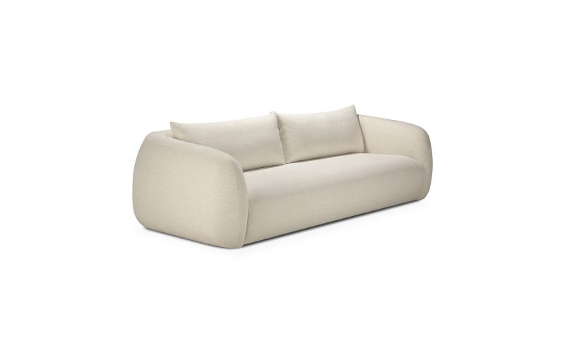 FIGUR SOFA - CHALK FABRIC - 3 SEATER 244 X 107 X 72 21403