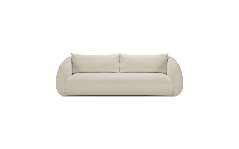 FIGUR SOFA - CHALK FABRIC - 3 SEATER 244 X 107 X 72 21403